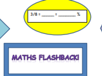 Maths Flashback Challenge Revision sheets - pack of 10 with answers