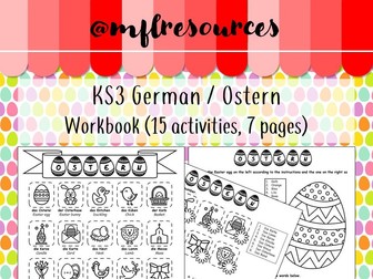 KS3 German - Ostern - Easter booklet of activities