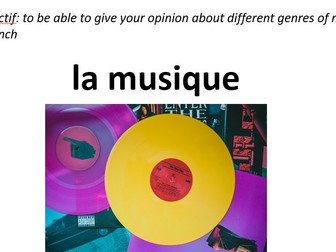 KS3 / Transition French Lesson - Music
