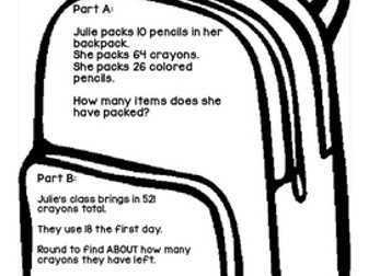 3rd Grade Common Core Back to School Math Assessment Freebie!