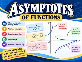 Asymptotes of Functions: Theory & Worksheets