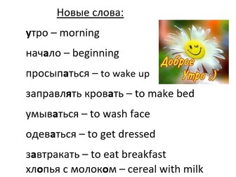 Russian Comprehension Easy with Test and Word Search Day through Night 33pg