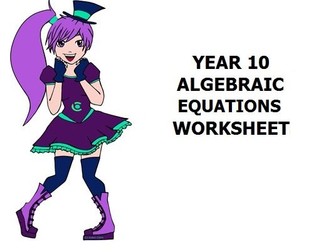 Algebra for Year 9/10 | Teaching Resources