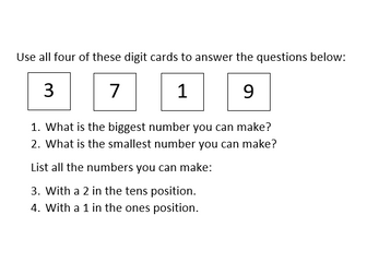 Year 4 Place Value Plenary