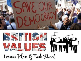 Creative British Values - Lesson Plan & Task Sheet