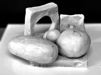 How to make an abstract sculpture in clay inspired by  Barbara Hepworth