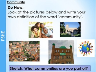Developing Community - PSHE Lessons