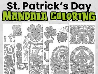 St Patrick’s Day Mandala Colouring Pages | Mindfulness Activity | No Prep