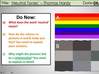 'Neutral Tones' Lesson