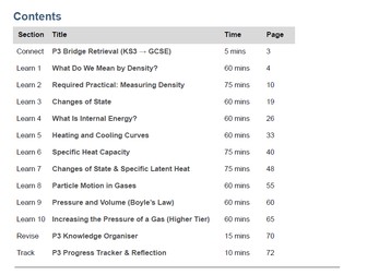 Explain Clearly: GCSE Physics — Particle Model of Matter (P3) Workbook + Teacher Answer Booklet