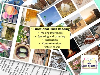 Functional skills English, reading inference, speaking and listening. Instagram style. Visual