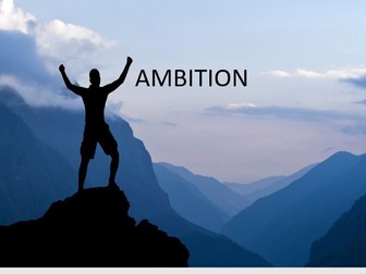 Ambition Assembly Key Stage 3,4,5