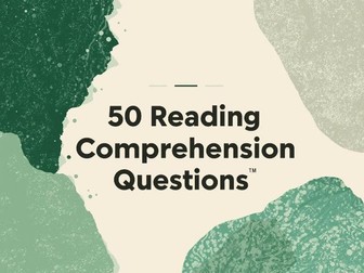 50 Reading Comprehension Questions
