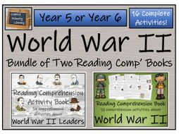 UKS2 History - Bundle of World War 2 Reading Comprehension Books ...