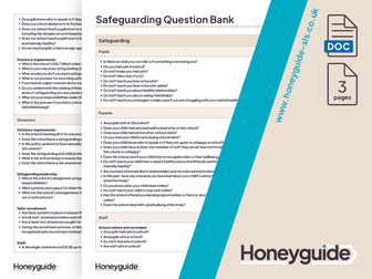 Safeguarding Survey Question Bank