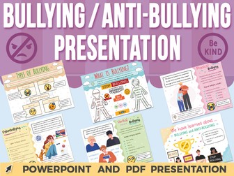 Bullying and Anti-Bullying PowerPoint Presentation