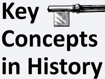 Key Concepts in History Display, Second Order Concepts.