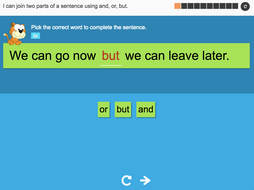 Year 2 Spag - Using conjunctions 'and, or, but'
