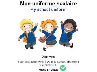School uniform - vocab lesson