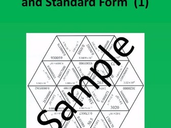 Scientific Notation and Standard Form (1) – Math puzzle