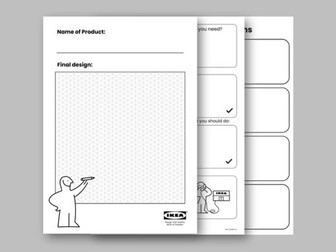 IKEA-Style Instruction Sheet for D&T – Product Design (KS3)