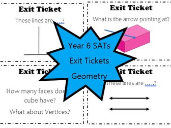 Year 6 SATS exit ticket - Geometry