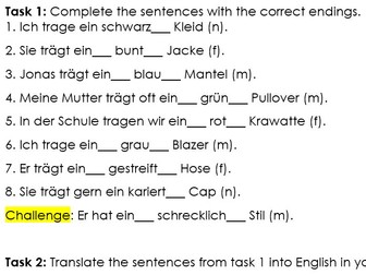 German Adjectival Agreement