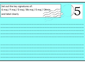 GCSE / A Level Music: Mixed ability postcard activity