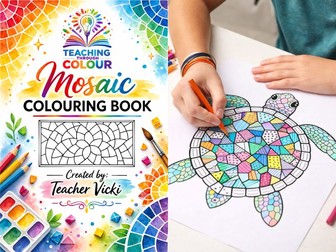 Mosaic Animal Coloring Book for Kids. Mindful Pattern Coloring Pages