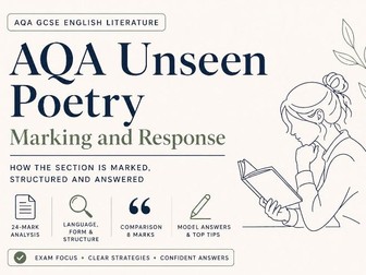 AQA Unseen Poetry Marking and Response