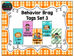 Behavior Brag Tags- Set 3