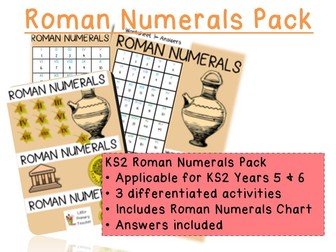 Roman Numerals KS2 Pack