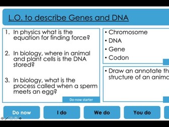 Introduction to DNA and Codons KS3