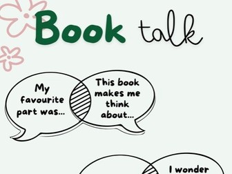 Book Talk Display Poster