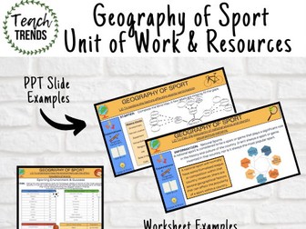 Geography of Sport Unit of Work & Resources