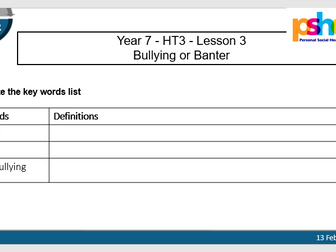 Bullying or Banter - 2025