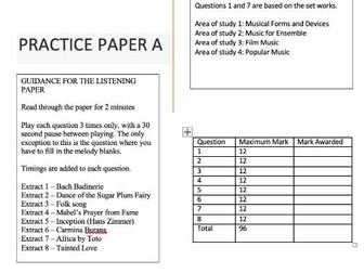 EDUQAS GCSE MUSIC Practice Papers