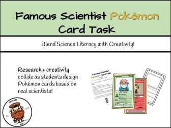 Famous Scientist Pokémon Card Task