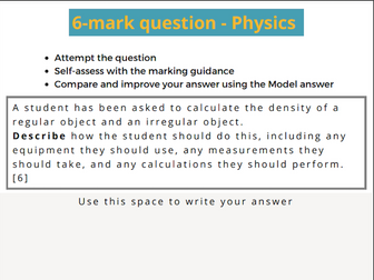 GCSE Science 6-mark questions with model answer