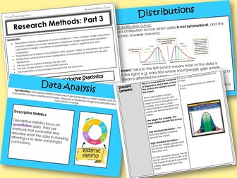 Research Methods Part 3 - Year 1 Research Methods - AQA A level Psychology