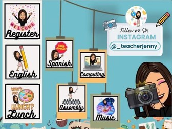 Bitmoji Visual Timetable