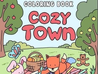 The Cozy Town Coloring Book