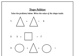 Shape Addition | Teaching Resources