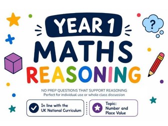 Year 1 Reasoning Questions - Place Value