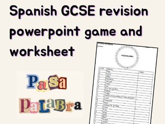Pasapalabra ELE revision game Spanish GCSE