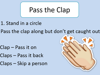 Music Department Rules and Introduction Games