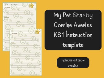 KS1 Instructions - My Pet Star