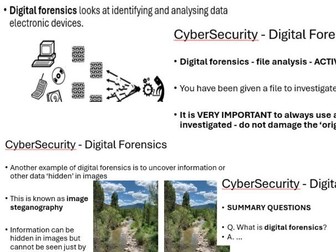 Cybersecurity - digital forensics