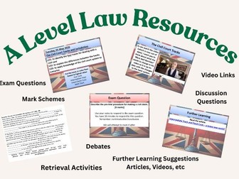 Burglary Criminal Law Lessons and Activities OCR A Level Law H418