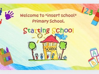 Starting School New EYFS Parents Meeting Presentation